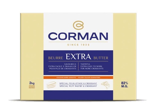 [05010015] CORMAN BEURRE EXTRA 82% FEUILLETAGE & CROISSANT  CAROTENE 5 X 2KG 0029093 - 26851001