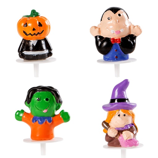 [08082232] 1091120 ASSORTIMENT HALLOWEEN FIGUURTJES 35MM OP FOTO 32 STUKS ***S/CD***