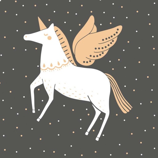 [60700809] ARTEBENE SERVETTEN 33X33CM EENHOORN 20 STUKS