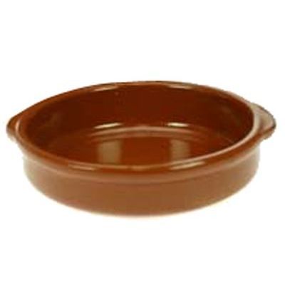 [57658380] REGAS CERAMIC TERRACOTTA DISH 20XH4.5 CM BROWN