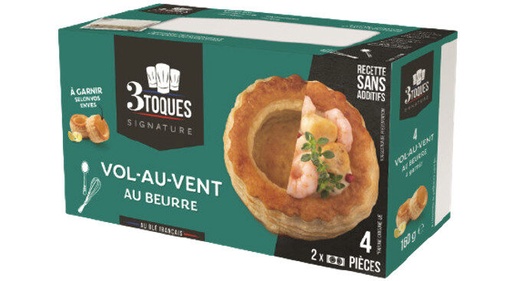 [05101505] 3TOQUES AMBACHTELIJKE BOTER VOL AU VENTS 4 STUKS