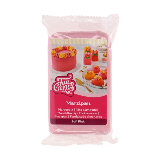 [70407439] FUNCAKES MASSEPAIN PATE D'AMANDE 20%  ROSE PASTEL250GR