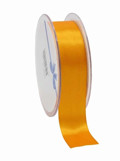 [70410057] DUBBELZIJDIG SATIJNEN LINT MANDARIJNSINAASAPPEL 25MM X25M