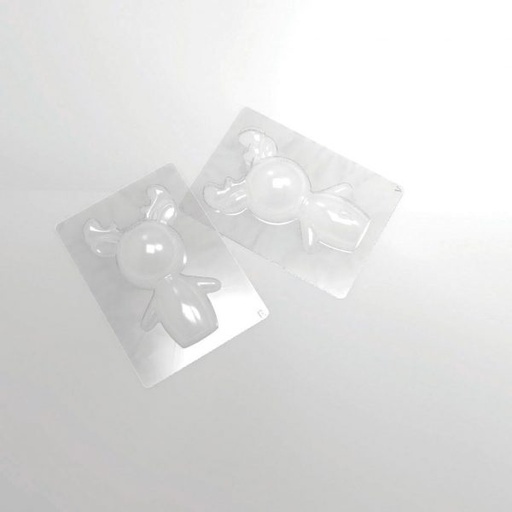 [08056433] 045563 PCB MOULES RENNE POUR 10 PIÈCES (10 RECTO-VERSO) 15X9 CM 20PCES ***S/CD***