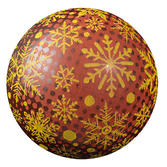 [08057352] 065201 PCB HALF-SHELLS BALLS CN CRYSTALS 2 DESIGNS Ø 2.6 CM 630PCS ***S/CD***