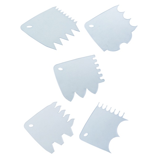 [54418799] KIT 5 SCRAPERS DECORATION POUR GLACE