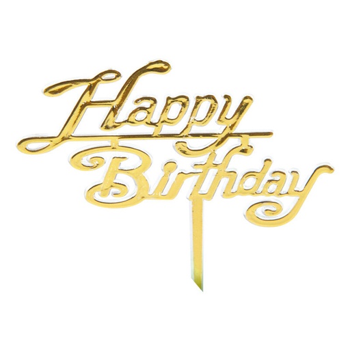[08063117] *FF*1024657 PLAQUE HAPPY BIRTHDAY 4CM 50 PCES ***S/CDE***