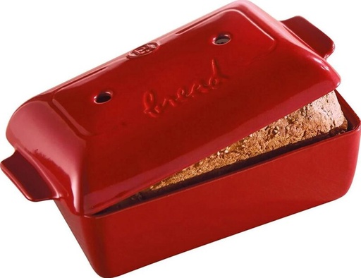 [55330026] EMILE HENRY RECT BREAD MOLD. RED 23X13X12CM-2.2L