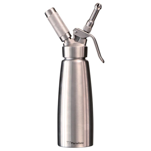 [53804341] CHEF WHIP MARTELLATO SIFON 1000ML TT INOX WARM EN KOUD