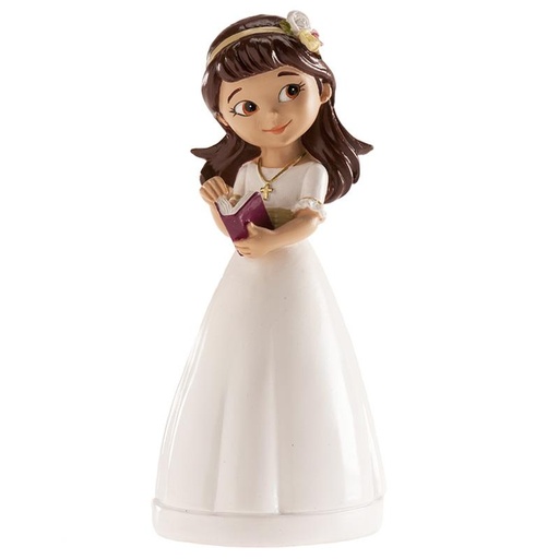 [60200069] COMMUNION FIGURE "VALENTINE" WITH MISSAL H/13CM