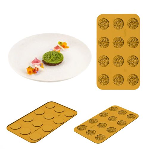 [51661531] SILIKOMART NATURAE PRO SILICONE MOLD VERZA 12 N.12 Ø7CM H0.5CM