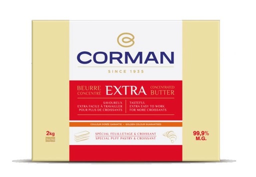 [05010134] CORMAN EXTRA BOTER 99% CONCENTRAAT BLADERDEEG & CROISSANT 5 X 2 KG 0029968 - 29778201