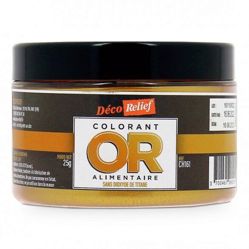 [54300518] PRECIOUS GOLD FOOD COLOURING POWDER 25GR