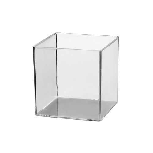 [44104096] 70ML TRANSPARANT PLASTIC KUBUSGLAS 4,4X4,4X4,3CM *40STUKS