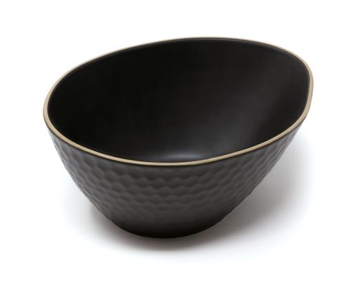 [57661135] LE COQ KYPSELI MATT BLACK BOL/SALADIER 20.5X16X9CM STONEWARE