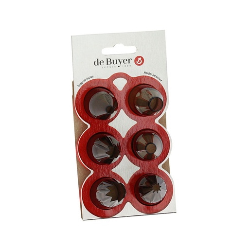 [70409708] COFFRET CREATIF 6 DOUILLES EN TRITAN AVEC SUPPORT6 X DIVERS
