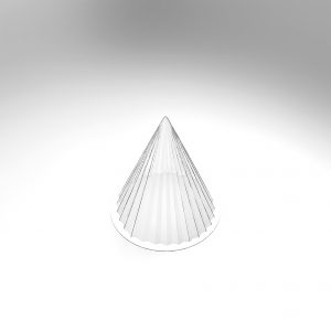 [08057991] 074317 PCB MOLDS FIR TREE RIBBED CONE FOR 12 PIECES Ø 11 CM H. 12 CM 12PCES ***s/cd***