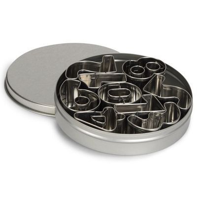 [52012082] IBILI DOOS MET 9 CIJFERIGE KOEKJESUITSTEEKERS 2,5CM BLIK