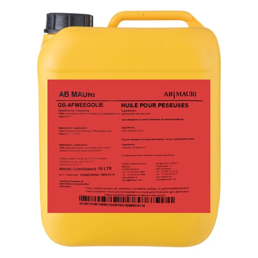 [05030078] MAURI OIL FOR WEIGHERS 10L