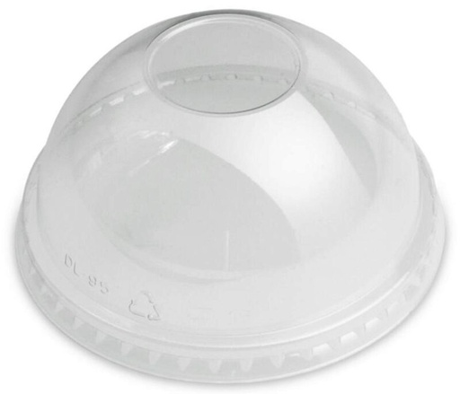[25101149] COUVERCLE PET DOME TRANSP DIAM 95MM SANS TROU 100 PCES