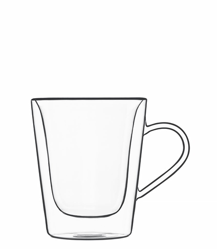 [57663499] LUIGI BORMIOLI SET OF 2 GLASSES "COFFE & TEA MUG" 22CL DOUBLE WALL
