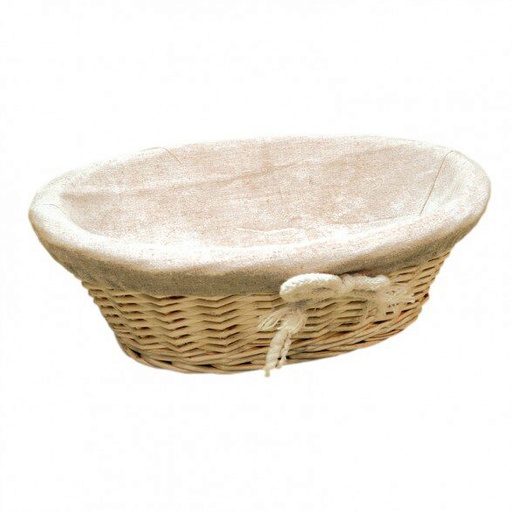 [60251034] BANNETON OVAL AVEC TOILE 24X13.5CM HAUTEUR 6CM - PAN09