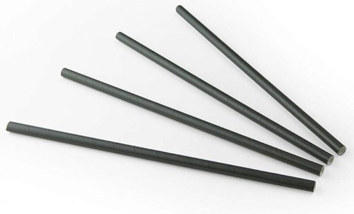 [53533112] SIER FSC ZWART PAPIERRIETJES Ø 8 MM 24CM 100 ST