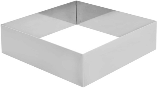 [51701116] SQUARE STAINLESS STEEL FRAME 22 X 5 CM