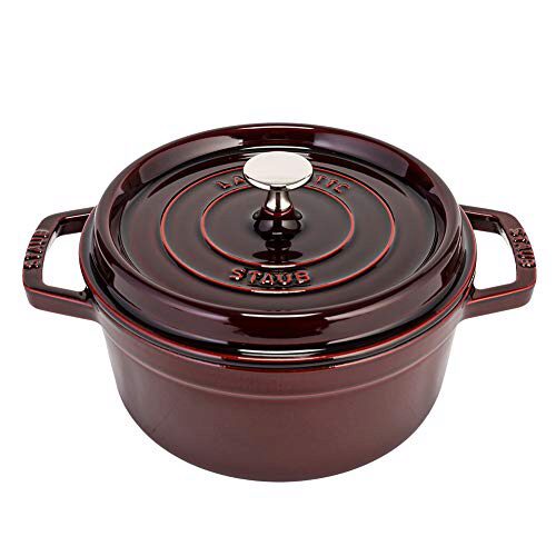 [60252197] STAUB COCOTTE RONDE BORDEAU 24CM-3.80L