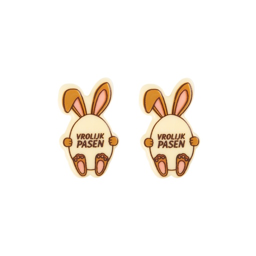 [08054584] 2069153 VROLIJK PASEN RABBIT EGG BOARD 45X30MM ***S/CD***