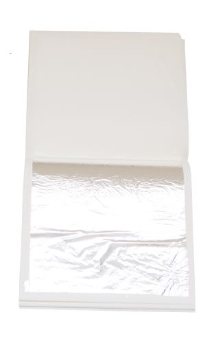 [08074011] FEUILLE ARGENT 80X80MM  25 FEUILLES