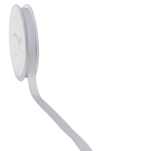 [70410700] PREMIUM DUBBEL SATIJN ZILVEREN LINT 10MMX25M