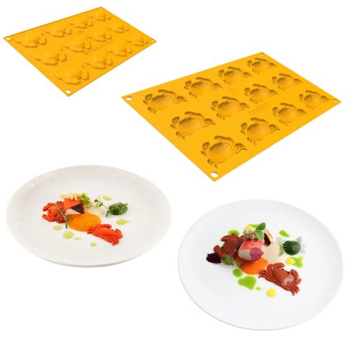 [51661527] SILIKOMART NATURAE PRO MOULE SILICONE GRANCHIO 6 N.12 6,1X4,1X0,7CM