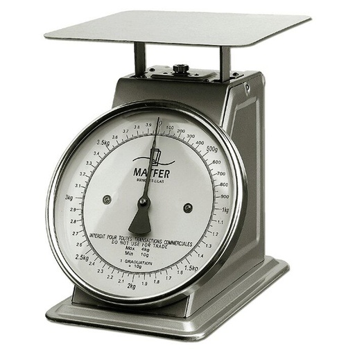 [60524096] MATFER MECHANICAL SCALE WITH PLATFORM 30KG-100GR