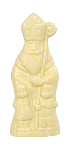 [15030695] SINT NIKLAAS HOL WIT 10CM 40 X 30G