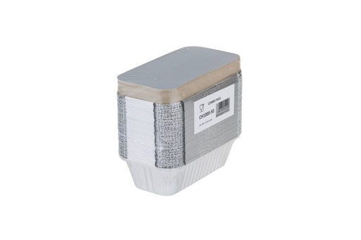 [45007058] BARQUETTE ALU 900ML + COUVERCLE100 PCES 217x112x61mm 