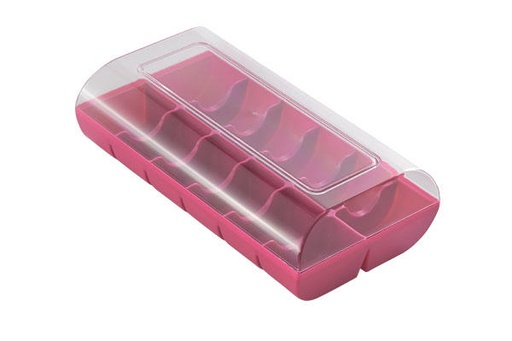 [70407629] MACADO FUCHSIA DOOS VOOR 12 MACARONS  PAK VAN 10 STUKKEN