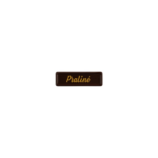 [08058393] 2002449 PRALINE BLISTER 3.8X1.2 CM 300PCS ***ON ORDER***