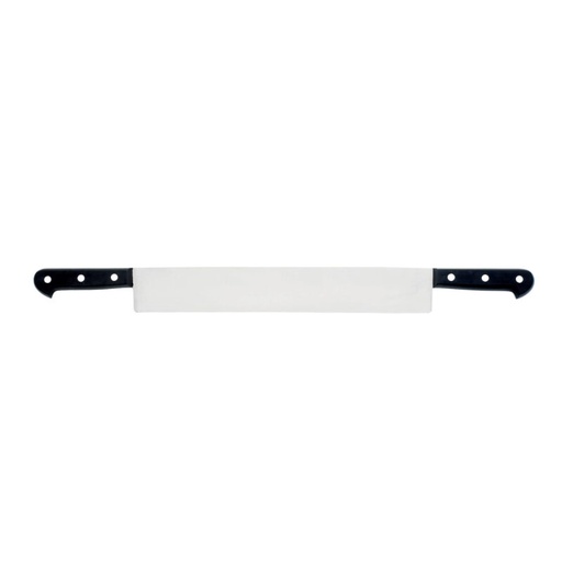 [50377141] 60CM STAINLESS STEEL CHEESE KNIFE 2 BLACK HANDLES