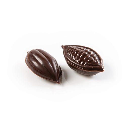 [08053998] 2034376 FEVE DE CACAO 3D CHOCOLAT 20X38MM 96 PCES ***S/CD***