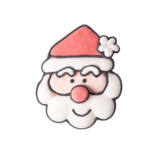 [08054934] 1014507 SANTA CLAUS HEAD 4X4.5CM 48PCS ***S/CDE***