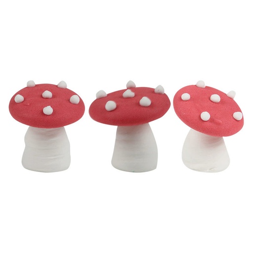 [08030310] 1014407 CHAMPIGNON ROUGE 3 CM 42PCES ***S/CDE***