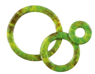 [08057120] 061295 PCB CERCLES AJOURÉS CB RONCE DE NOYER 3 TAILLES 144PCES ***S/CD***