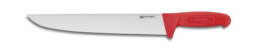 [50407215] FISCHER BUTCHER KNIFE 30CM RED HANDLE 3010-30