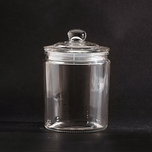 [60200701] BONBONNIERE EN VERRE COUVERCLE HERMETIQUE 1,1LØ13,5X22CM