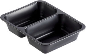 [41602918] DUNI * PLASTIC TRAY 2 COMP 227X178X50 MM 216PCS