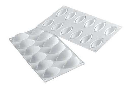 [70408094] MOULE SILIKOMART BLANC GN1/3 QUENELLE 24