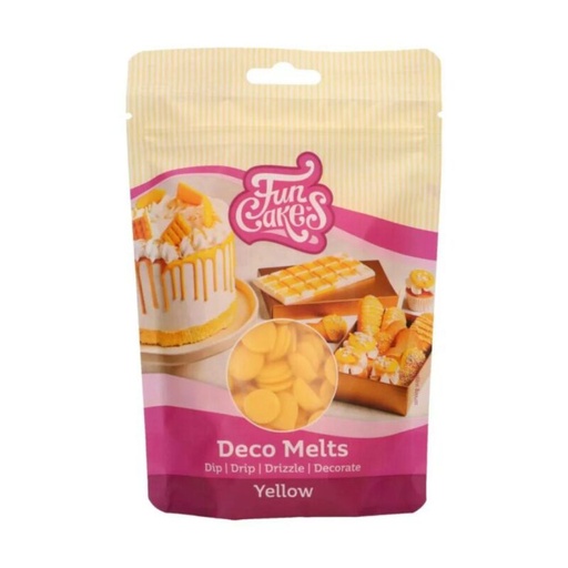 [70407283] FUNCAKES DECO MELTS GEEL 250GR