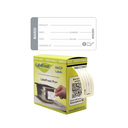 [55090922] LABELFRESH PRO 250 ETIQUETTES HYDROSOLUBLES 3X6CM MARDI
