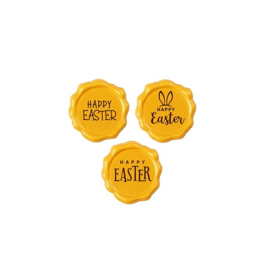 [08058356] 2069193 TAMPON HAPPY EASTER 3,8 CM 120PCS ***S/CDE***